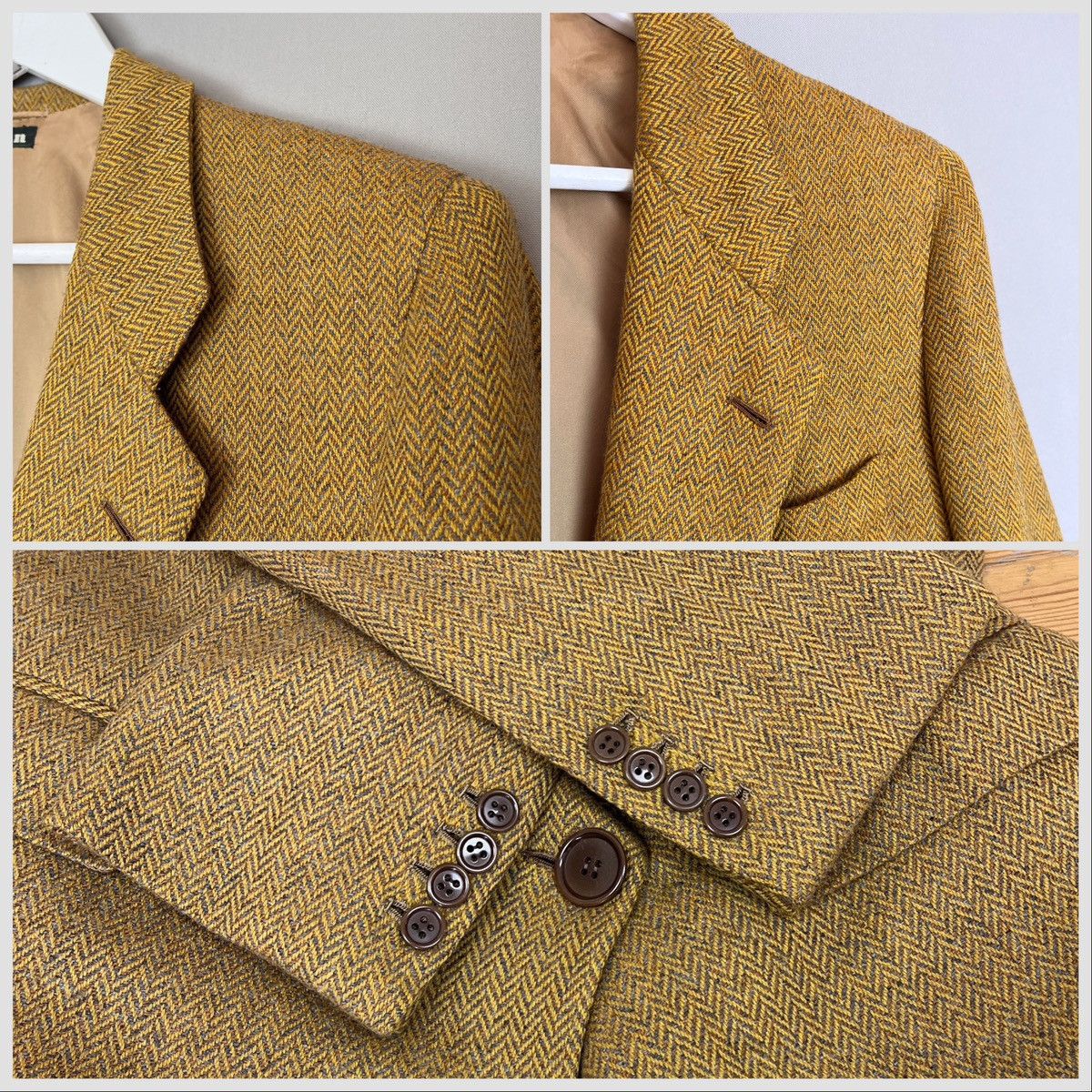 Kiton 🔥KITON NAPOLI Double Breasted Herringbone Blazer Size L / US 10 / IT 46 - 11 Thumbnail