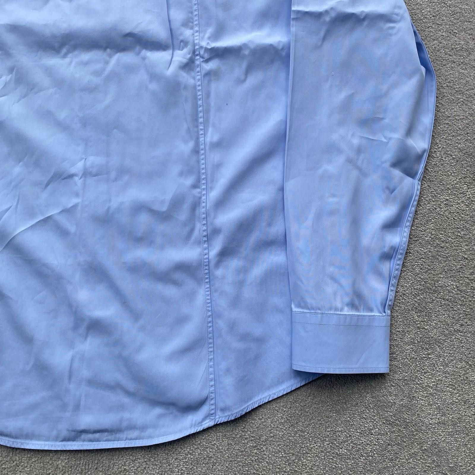 Gucci Gucci Men’s Button Up Shirt Blue Size 40/15.75 Size US M / EU 48-50 / 2 - 6 Thumbnail