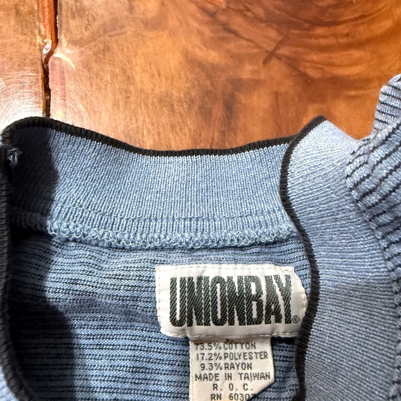 Vintage VINTAGE Unionbay Shirt L S/S Cotton Logo Stripe Boxy Y2K 90s Size US L / EU 52-54 / 3 - 3 Thumbnail
