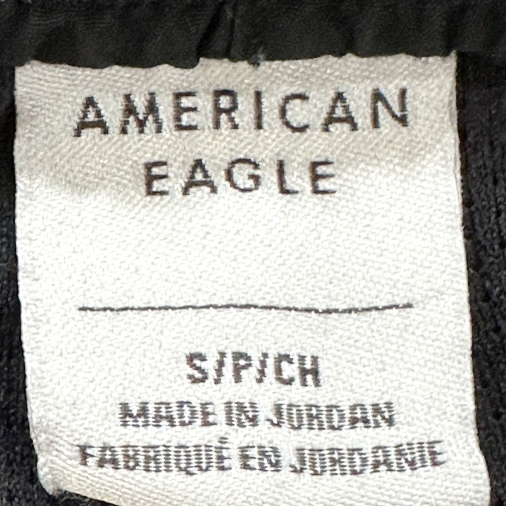 Vintage American Eagle Shorts Men S Black Nylon Swim Trunks Lined Pocket Beach Size US 29 - 2 Thumbnail