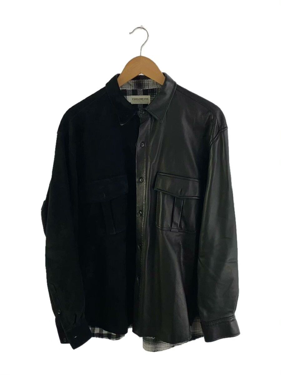 Other FORSOMEONE Leather Shirt Jacket Black Large Size US M / EU 48-50 / 2 - 1 Thumbnail