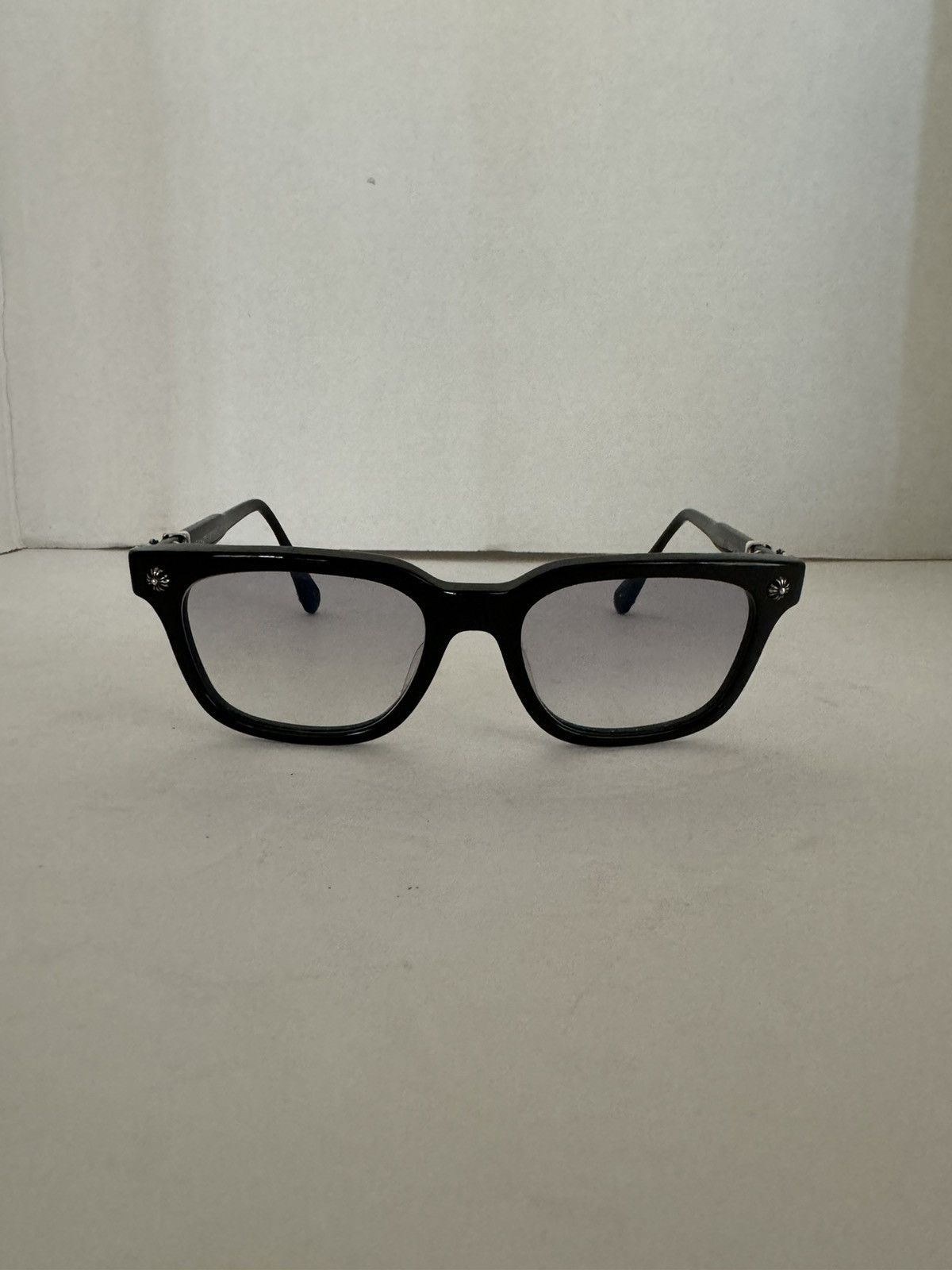 Pre-owned Chrome Hearts Cox Ucker Glasses In Black
