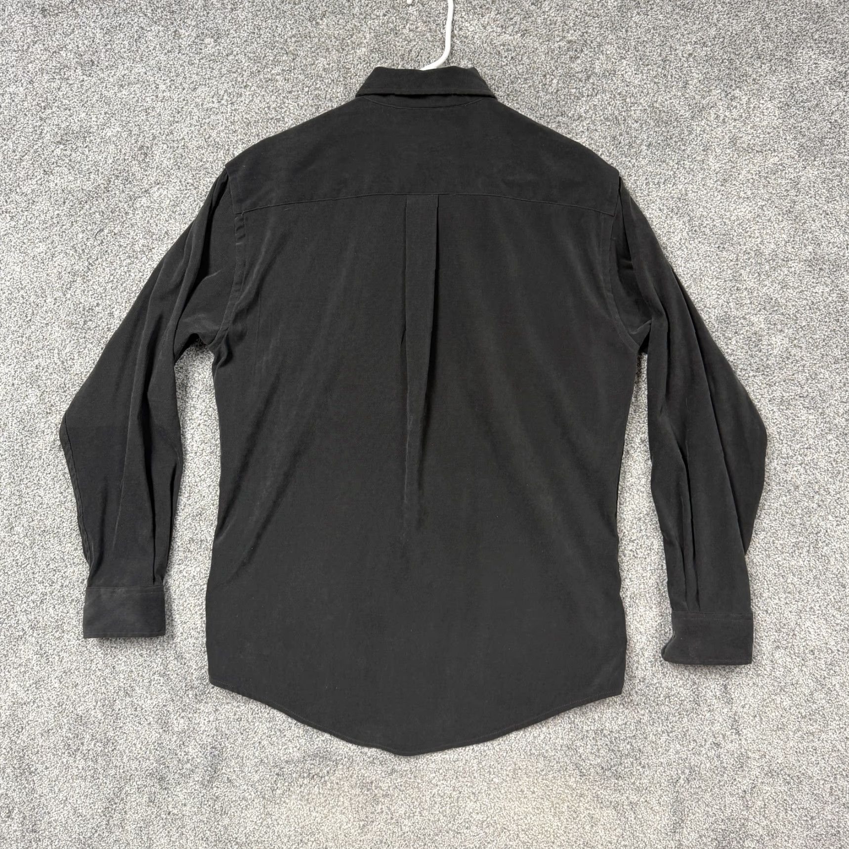 Vintage VINTAGE St. John's Bay Shirt Mens S Black Twill Button-Up Long Sleeve Casual Workwear Outdoor Cotton Spandex 1950s-2000s Size US S / EU 44-46 / 1 - 7 Thumbnail