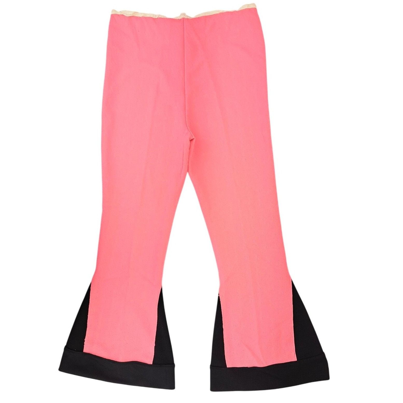 Handmade Vintage Handmade Pant Suit Pink Black Top Polyester 2 Piece Size L / US 10 / IT 46 - 5 Thumbnail