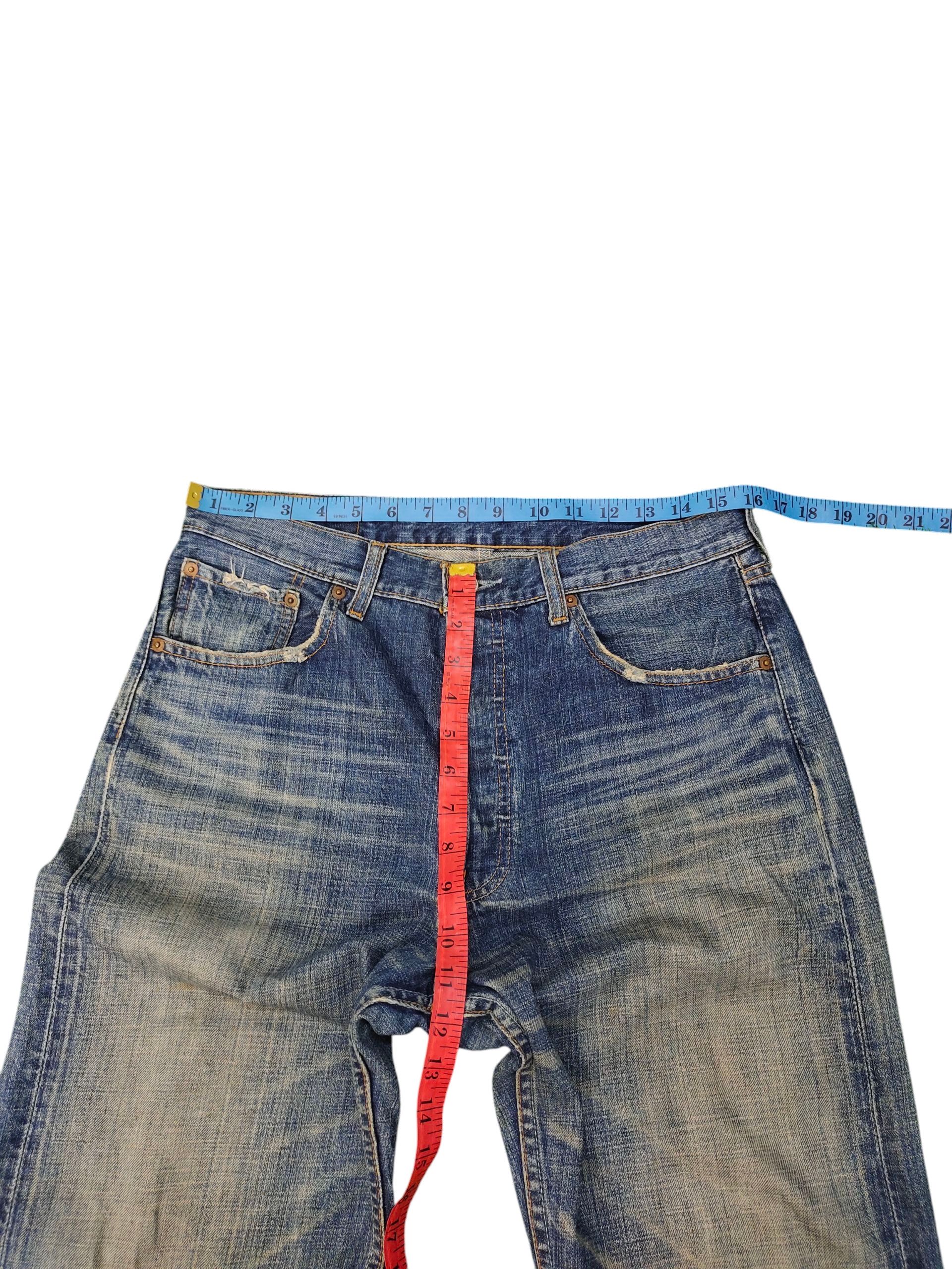 Levi's Vintage Levis 501 Clawmark Distress Faded Denim Jeans Size US 32 / EU 48 - 15 Thumbnail