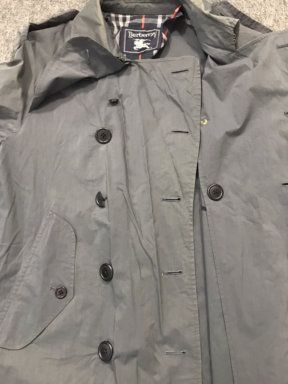Burberry 90s Burberrys London Trench Coat Black Double Breasted Size US L / EU 52-54 / 3 - 5 Thumbnail