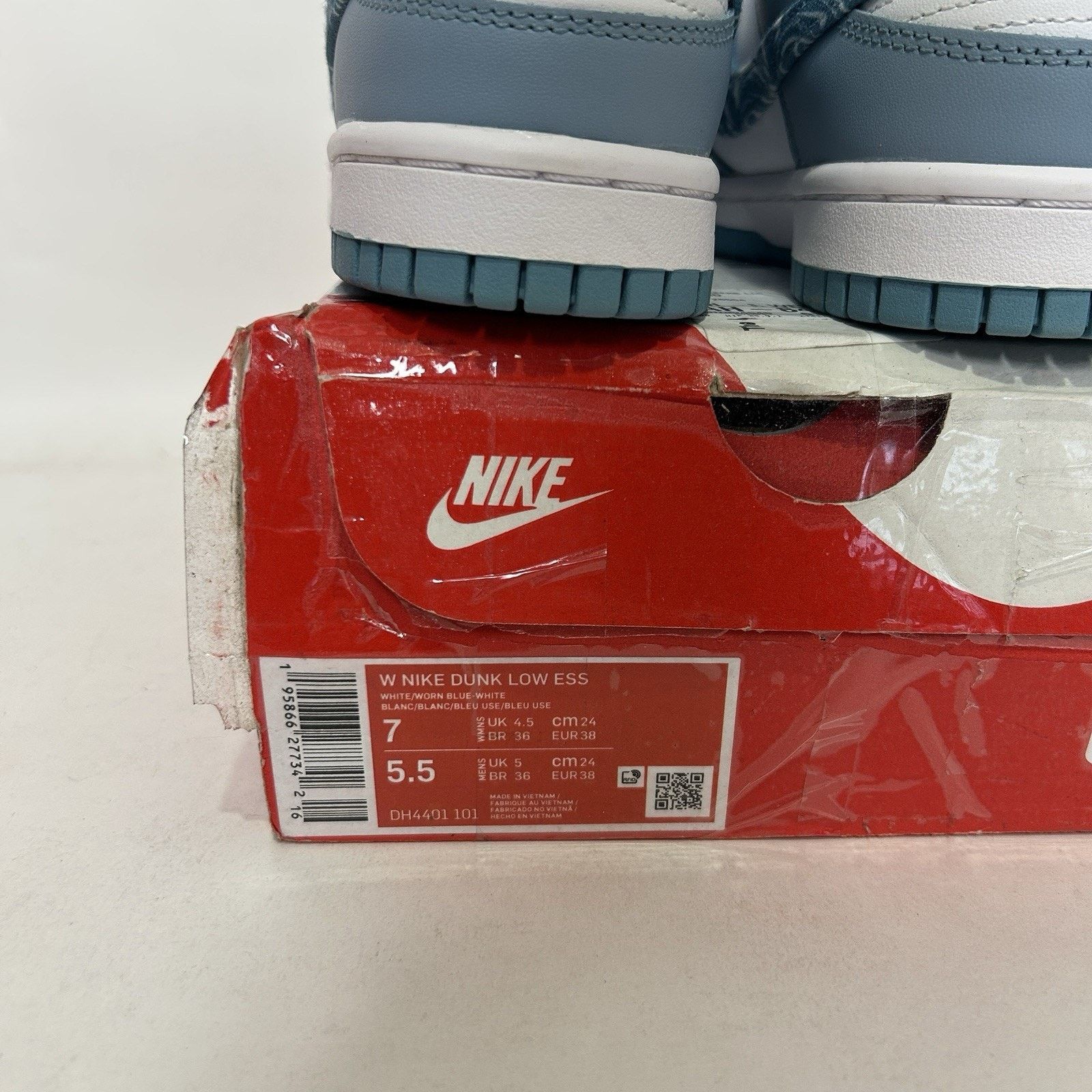 Nike Nike Dunk Low WMMS Essential Paisley Pack “Worn Blue” Size US 7 / IT 37 - 5 Thumbnail