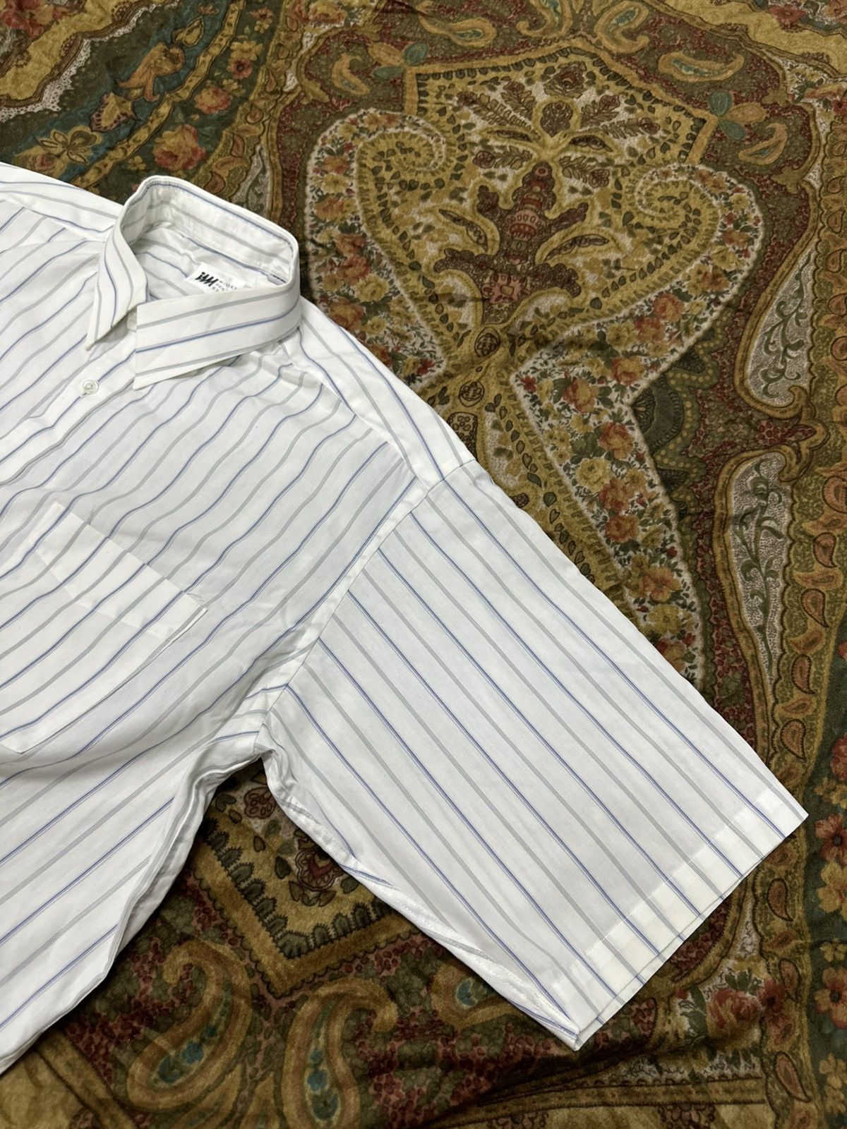 Issey Miyake 1990 - Issey Miyake Design Studio Vertical Stripe Shirt Size US XL / EU 56 / 4 - 11 Thumbnail