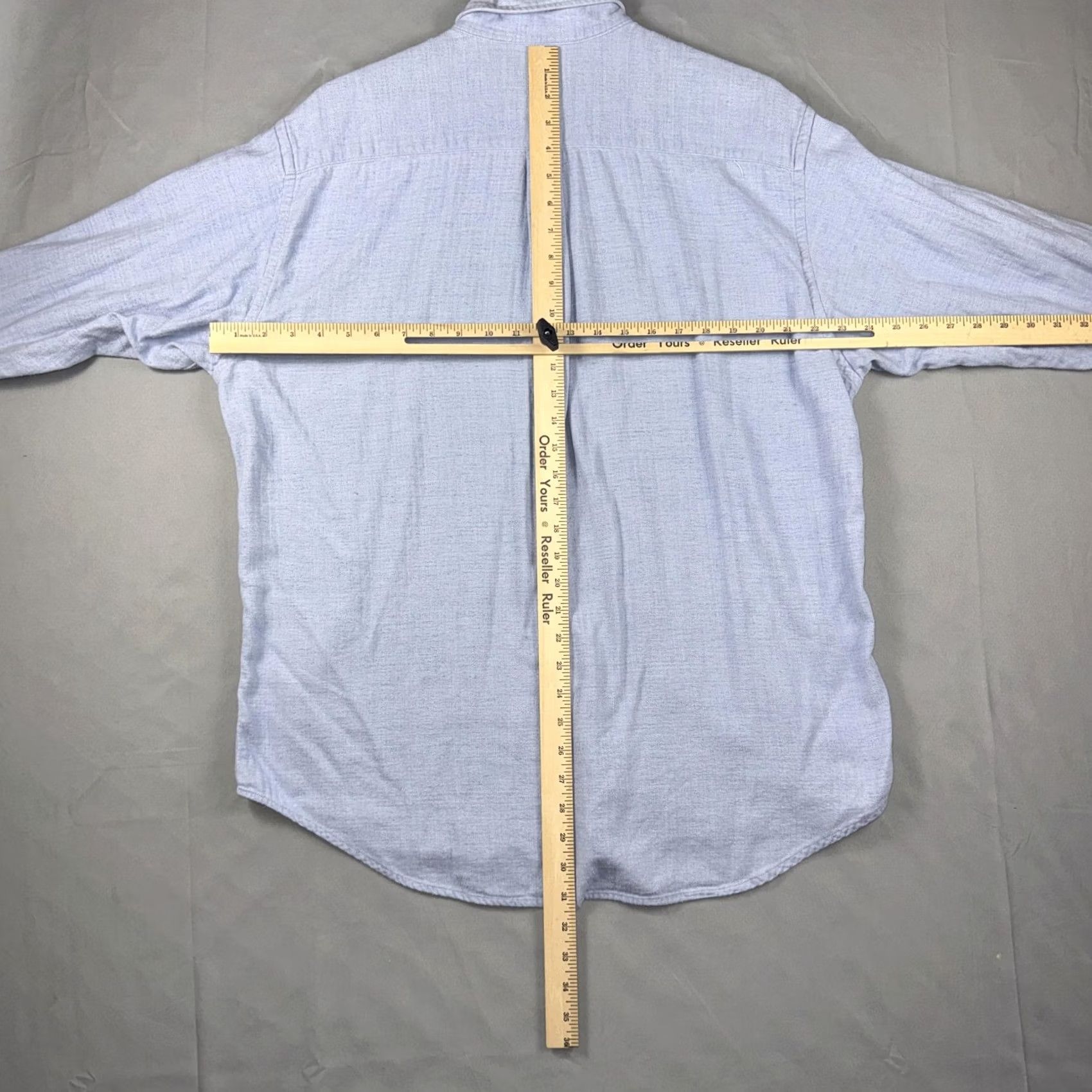 Brooks Brothers VINTAGE Brooks Brothers Shirt Mens L Blue Herringbone Cotton Button-Down Size US L / EU 52-54 / 3 - 6 Thumbnail