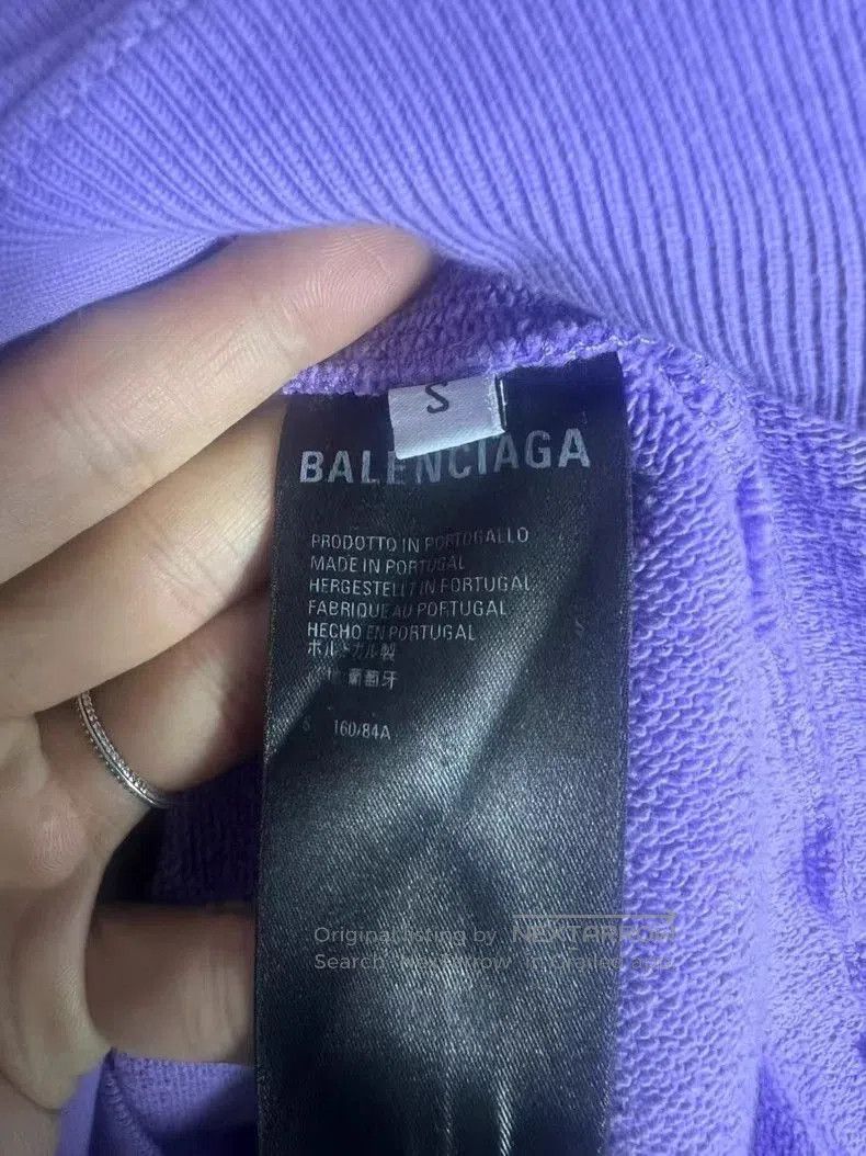 Balenciaga Balenciaga Purple Coke Embroidered Hoodie. Size US S / EU 44-46 / 1 - 5 Thumbnail