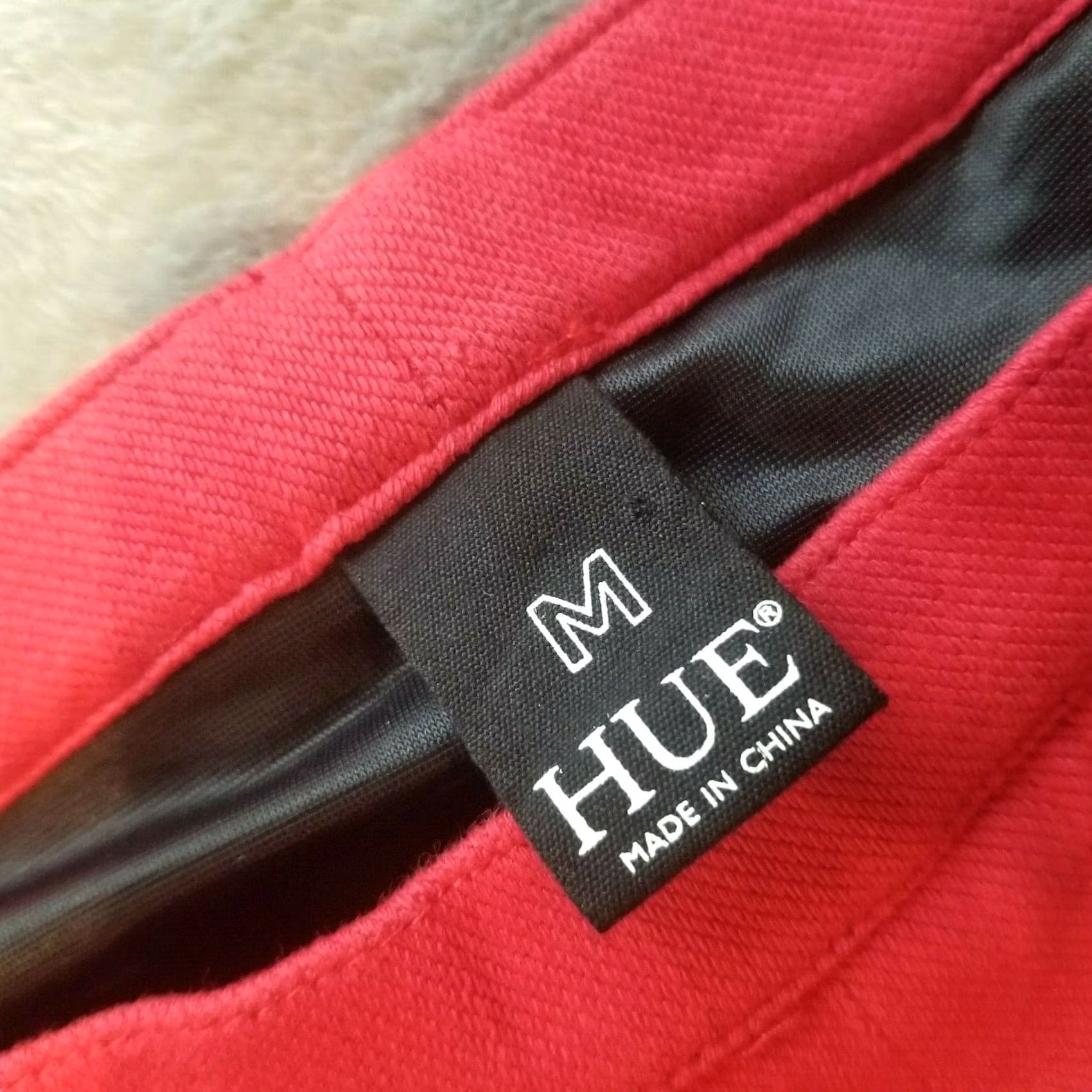 Vintage Hue Women's Medium Cropped Capri Pants Pull On Pink Stretch Straight Mid-Rise Size 32" / US 10 / IT 46 - 4 Thumbnail