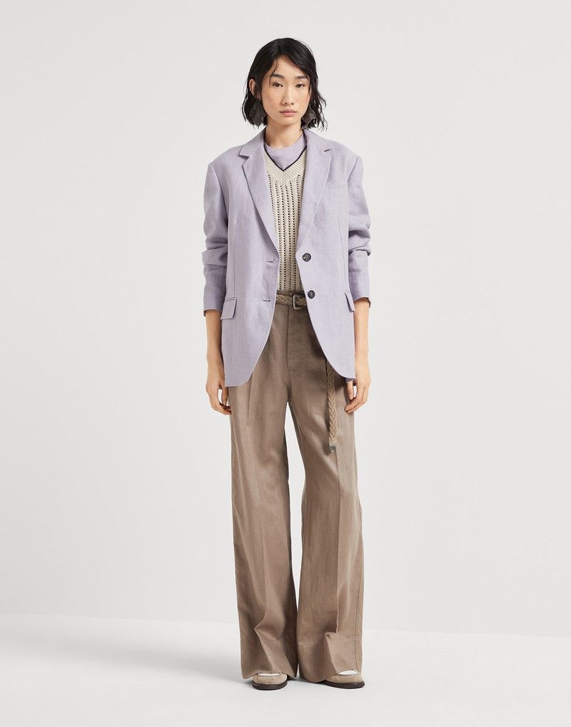 Brunello Cucinelli o1la1rc1a0326 Cotton Jersey T-Shirt in Purple Size M / US 6-8 / IT 42-44 - 5 Thumbnail