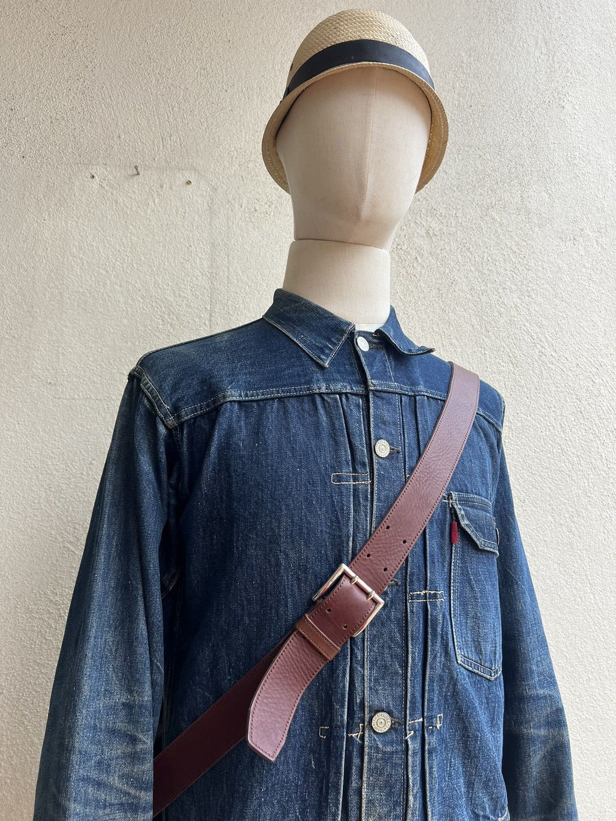 Japanese Brand × Leather Somes Saddle Japan Distressed Patina Leather 2 Way Bag Size ONE SIZE - 5 Thumbnail