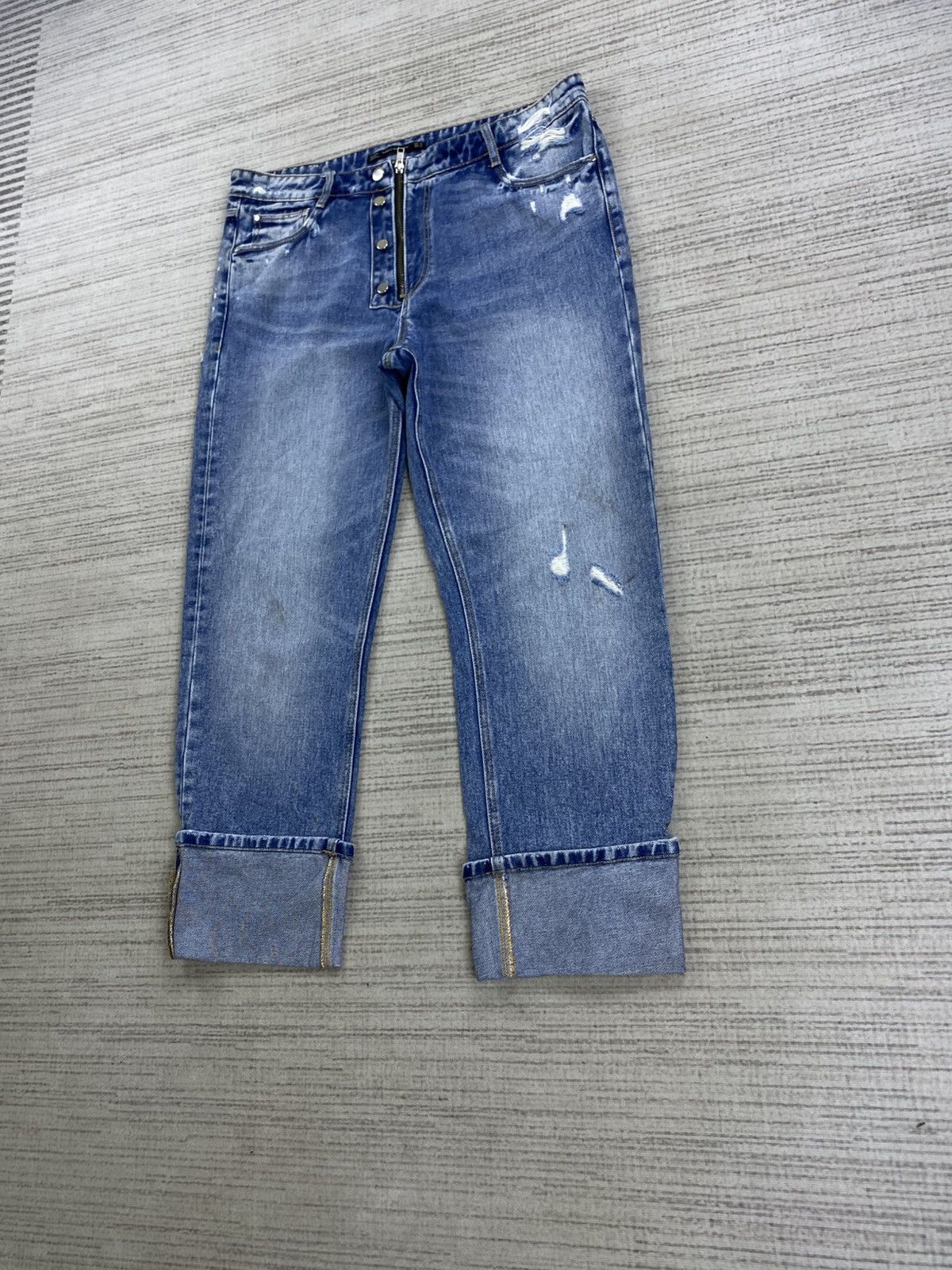 Zara Vintage Trafaluc By Zara Rare Design Denim Jeans Size US 34 / EU 50 - 4 Thumbnail