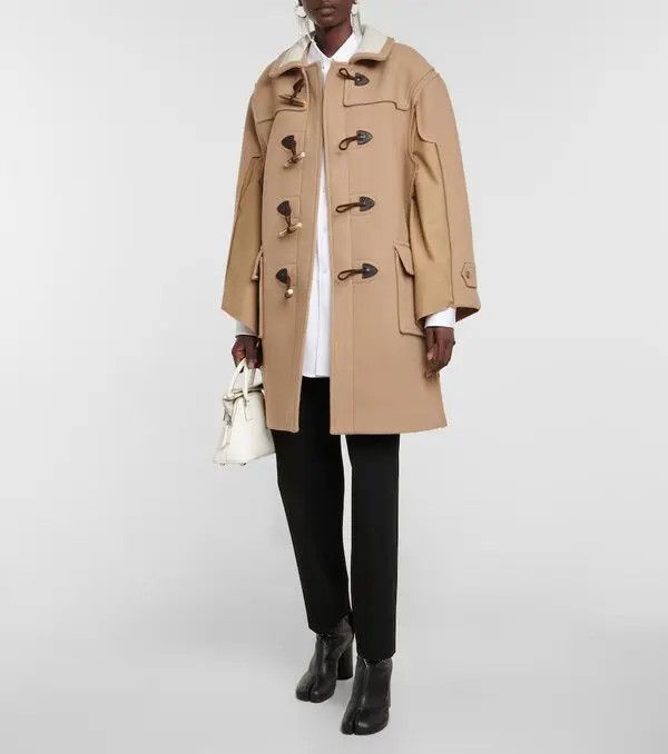 Maison Margiela o1y0625 Wool Coat in Camel Size XS / US 0-2 / IT 36-38 - 6 Thumbnail