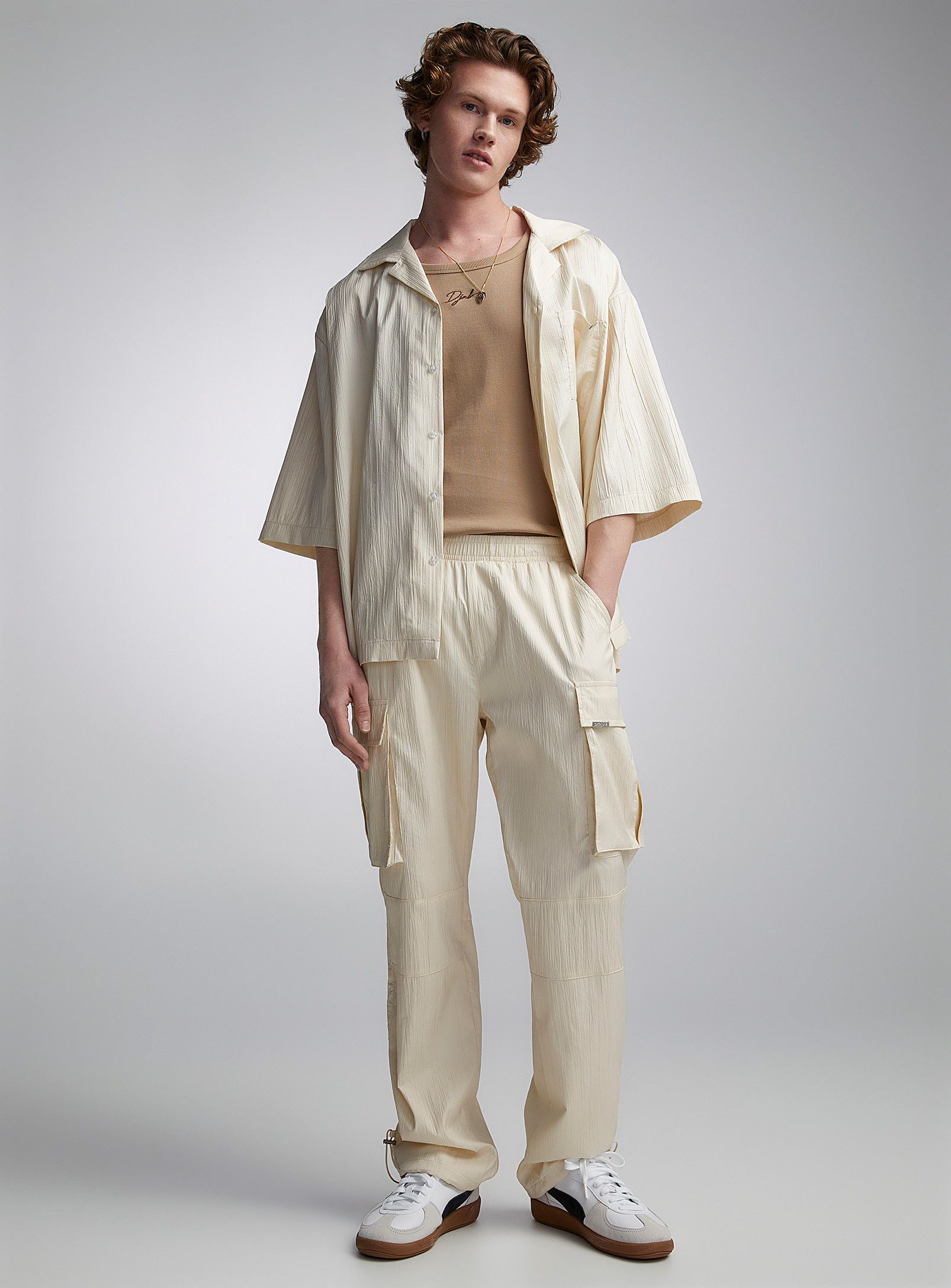 Sixth June Paris BNWT SS24 SIXTH JUNE CRINKLED TEXTURE CARGO PANTS L Size US 34 / EU 50 - 11 Thumbnail