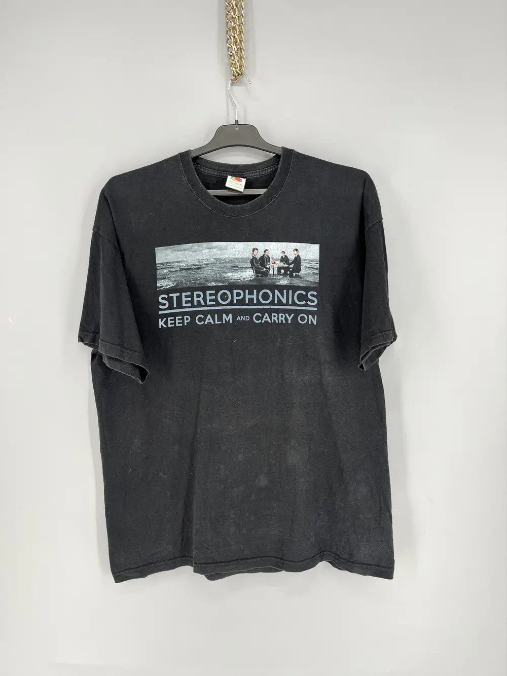 Band Tees Stereophonics Keep Calm And Carry On 2010 European Tour Tee Size US XL / EU 56 / 4 - 1 Thumbnail