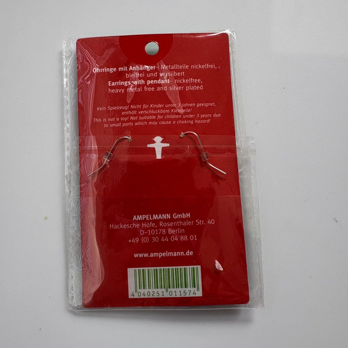 Other NWT Berlin Germany Anhänger Ampelmann Crossing Sign Earrings Size ONE SIZE - 2 Thumbnail