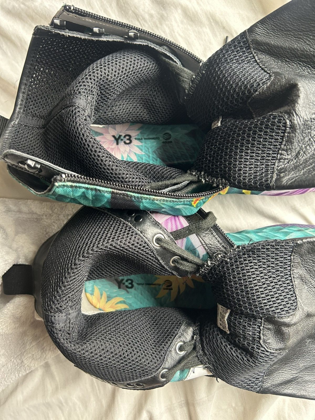 Y-3 Y-3 Floral Print Foldable Sneakers(Rare) Size US 9 / EU 42 - 8 Thumbnail