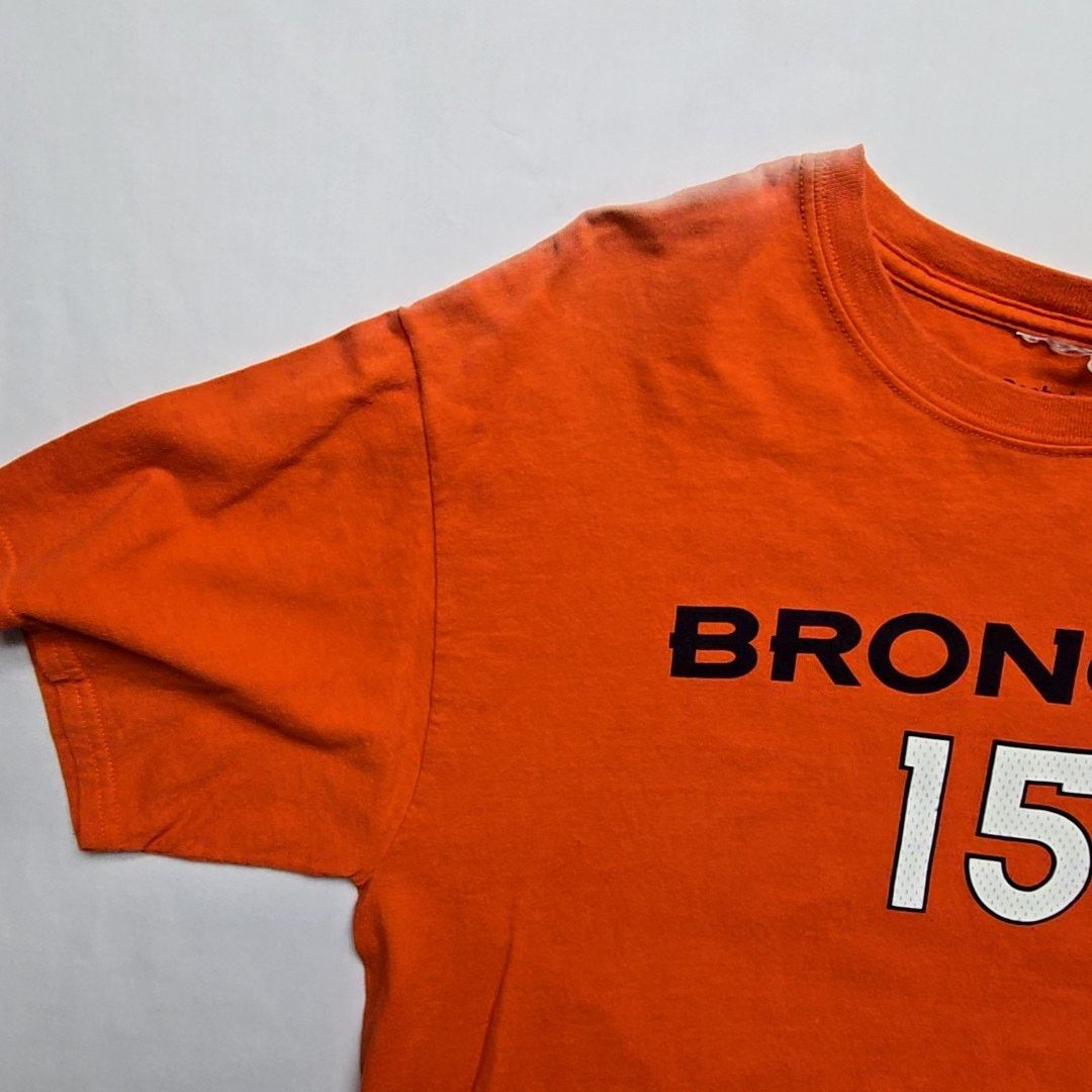 Reebok Broncos Tebow 15 Orange Graphic Tee NFL Football L Shirt Size US L / EU 52-54 / 3 - 8 Thumbnail