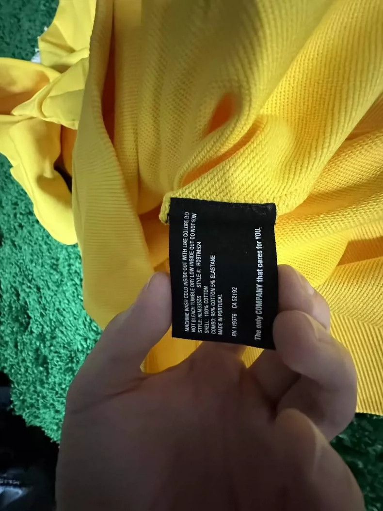 HELMUT LANG Yellow TAXI hoodie