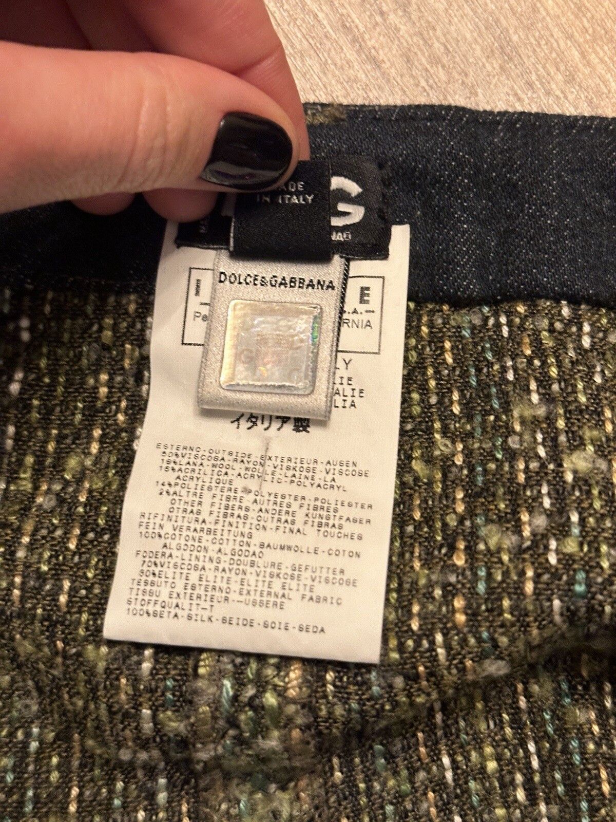 Dolce & Gabbana Vintage D&G Dolce&Gabbana Knit Mini Skirt y2k Viscose Tweed Size 26" / US 2 / IT 38 - 16 Thumbnail