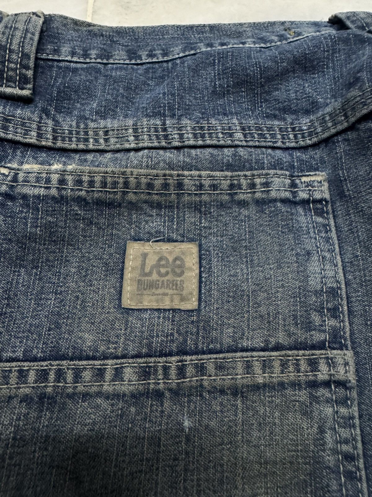 Lee BAGGY💥90s STYLE LEE DUNGAREES CARPENTER RUSTY INSANE MUDWASH Size US 32 / EU 48 - 15 Thumbnail