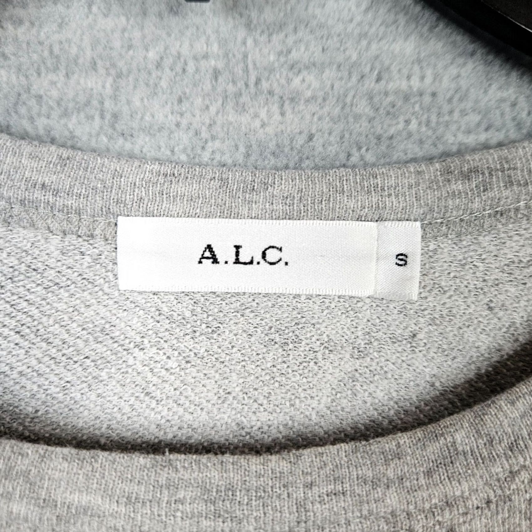 Vintage A.L.C Sweatshirt Woman S Gray Light Weight Pullover Crew Neck Logo Activewear Slim? Size S / US 4 / IT 40 - 3 Thumbnail