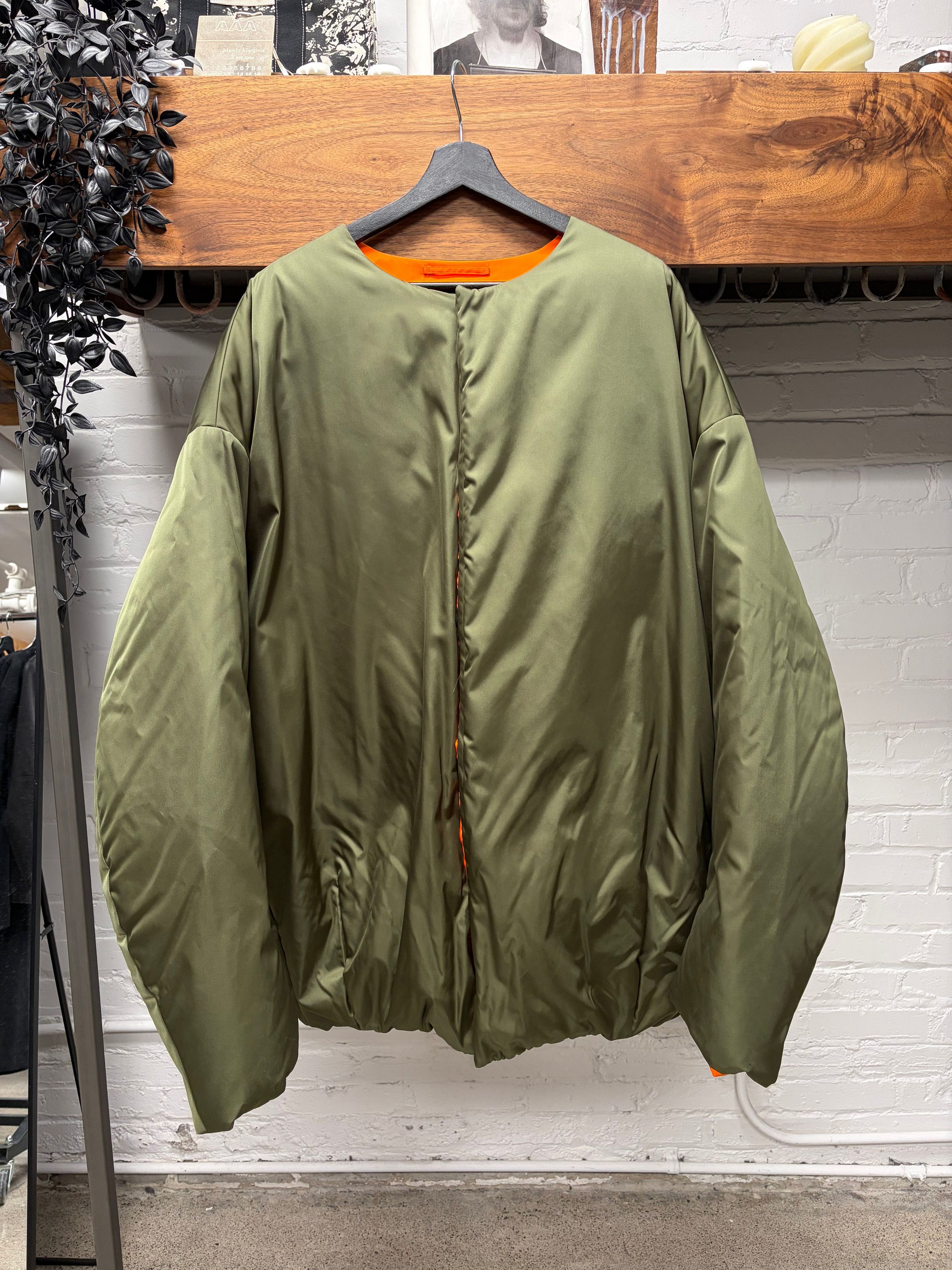 Prada Prada Military Green Re-Nylon Oversized Bomber Jacket Size US L / EU 52-54 / 3 - 1 Thumbnail