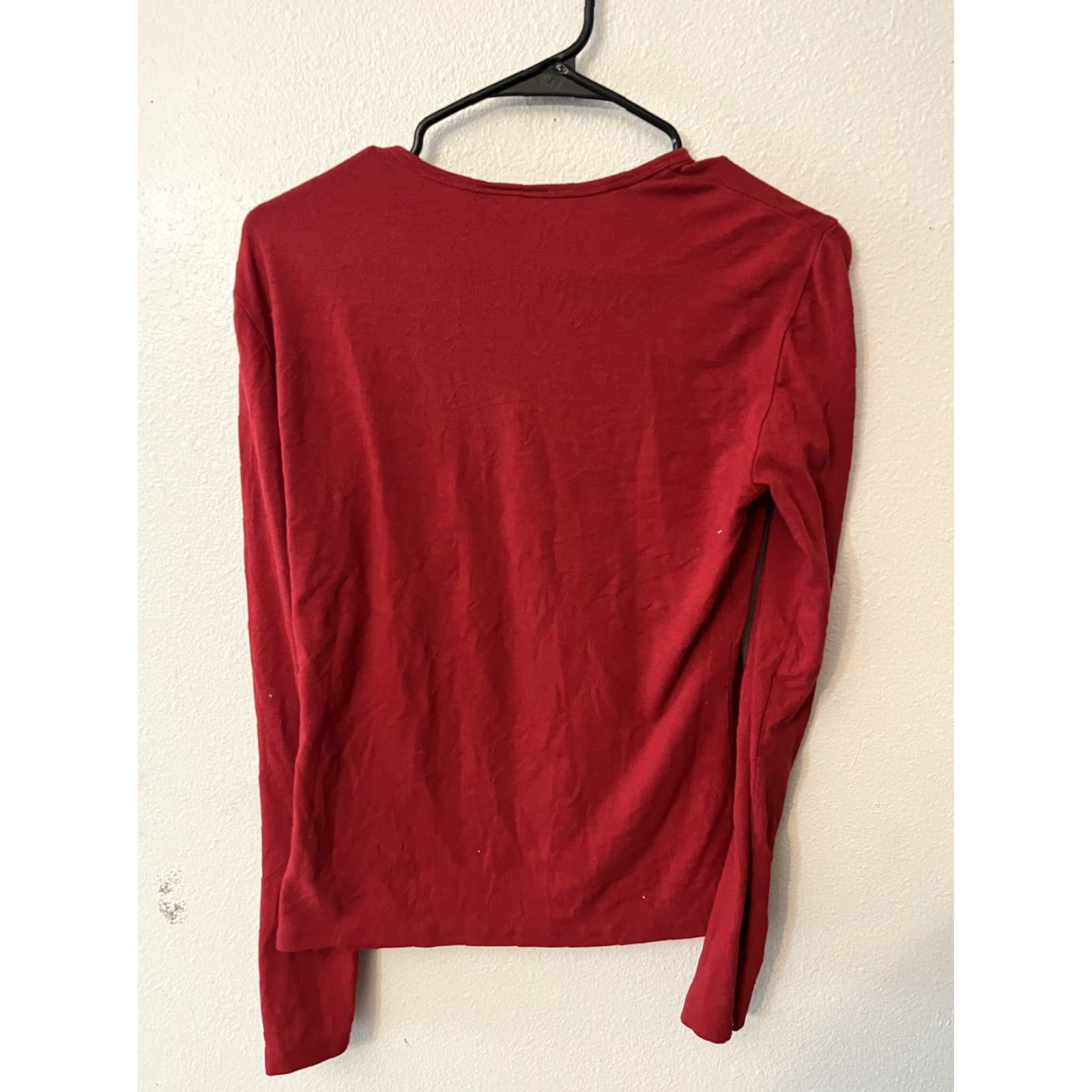 Express VINTAGE Express Red Long Sleeve T-Shirt WOMEN L Size Express 90s 00s Style Shirt Womens Size L / US 10 / IT 46 - 2 Thumbnail