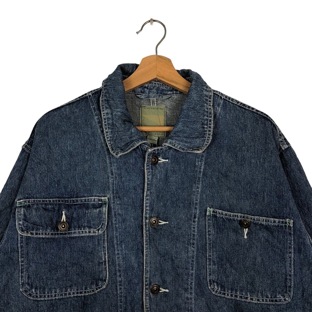 Japanese Brand 🔥Hikory Chore Jacket Denim Work Uniqlo Japan Issey Miyake Size US M / EU 48-50 / 2 - 3 Thumbnail