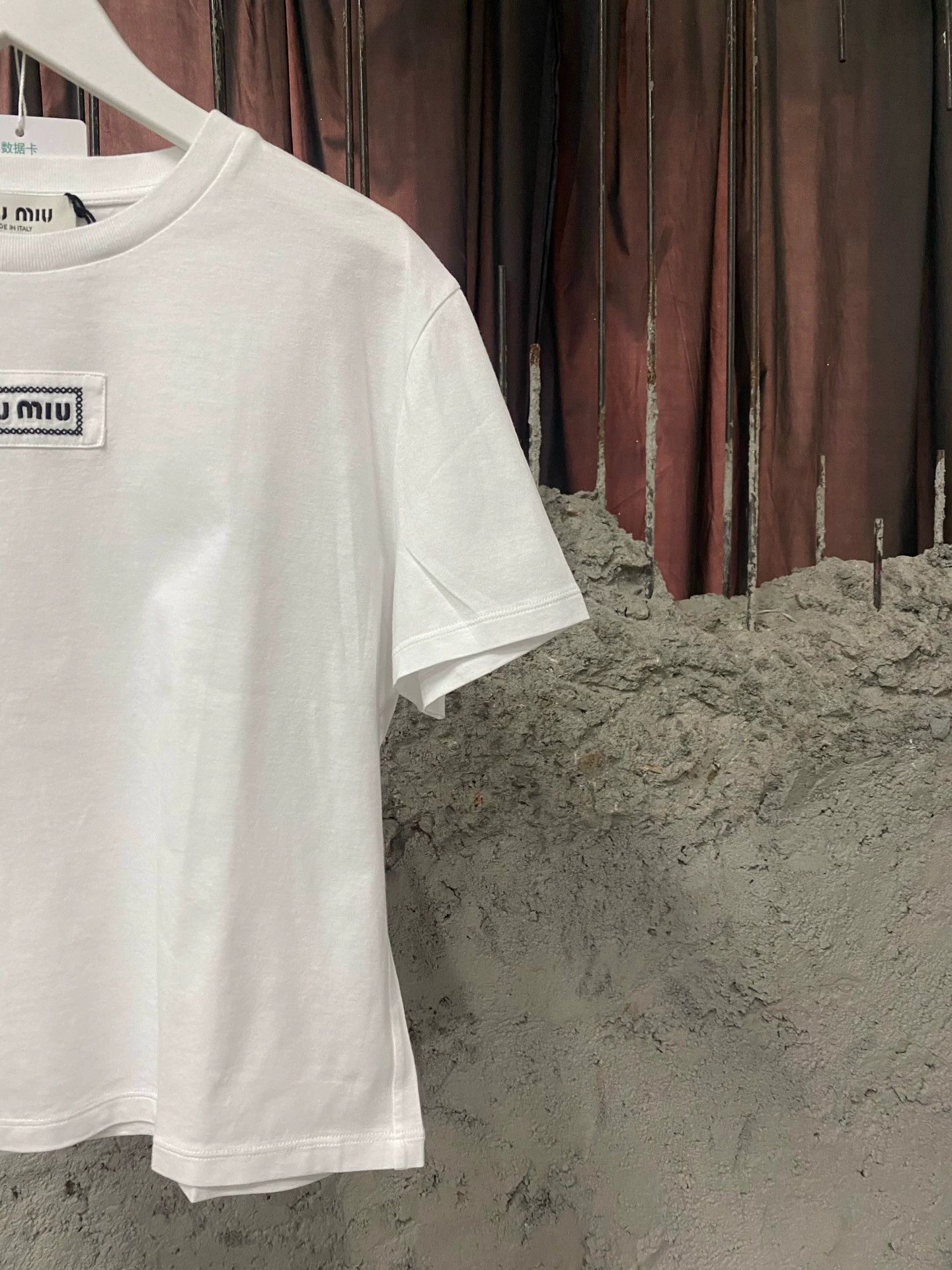 Miu Miu Miu Miu logo patch short sleeve t-shirt L Size L / US 10 / IT 46 - 4 Thumbnail