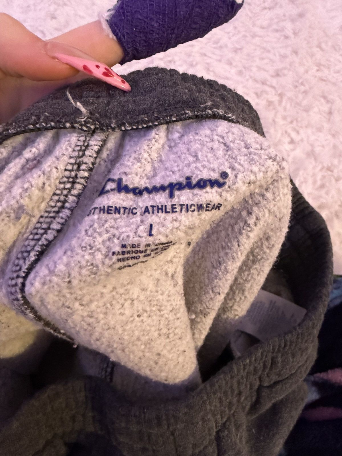 Champion dark gray sweatpants Size US 31 - 3 Thumbnail