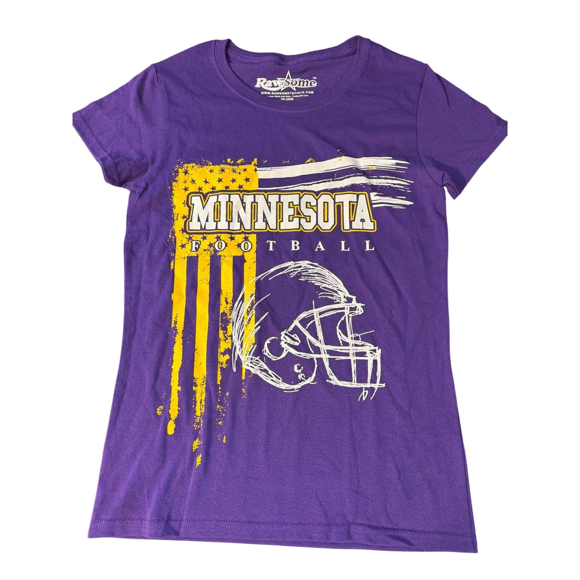 Other Minnesota Football Rawsome Graphic Shirt Purple Yellow Short Size S / US 4 / IT 40 - 2 Thumbnail