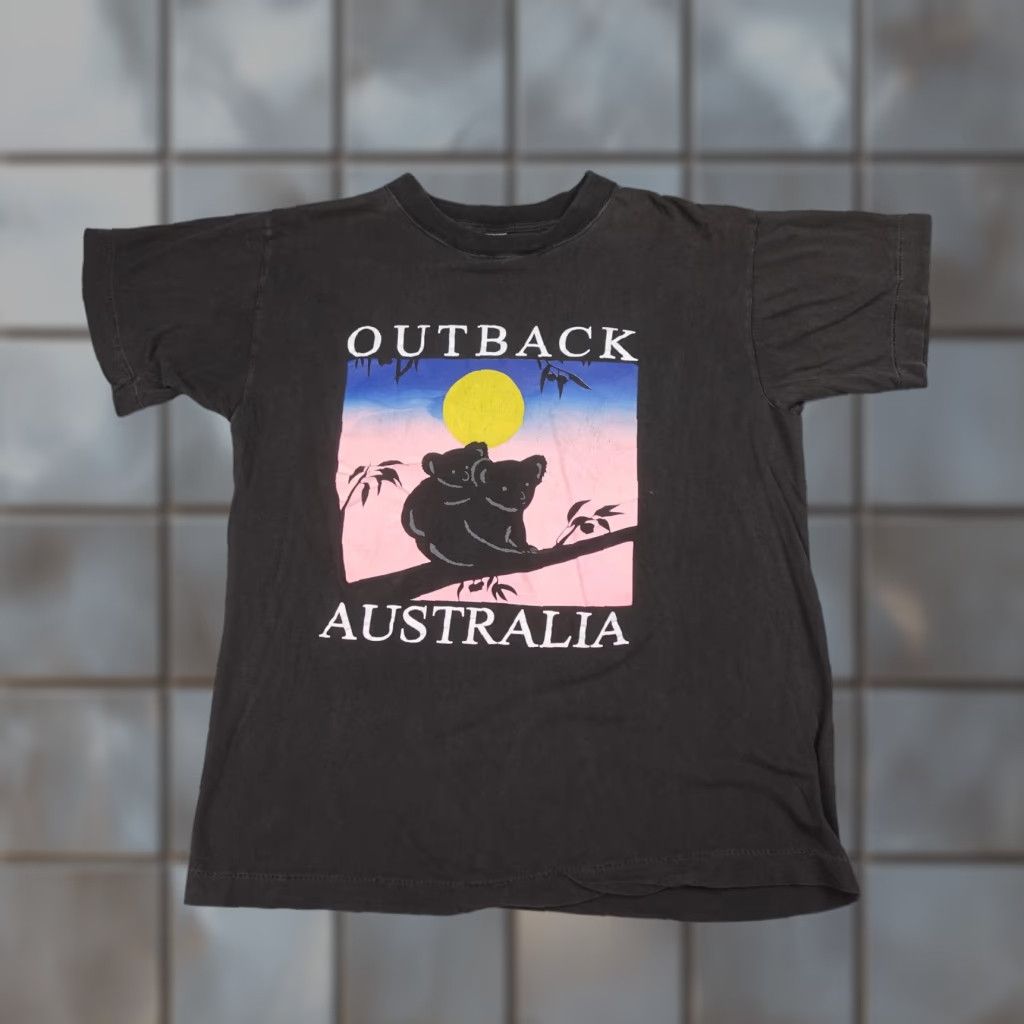 Vintage VINTAGE Outback Australia Shirt Mens M Black Koala Sunset Graphic Retro Size US M / EU 48-50 / 2 - 1 Thumbnail