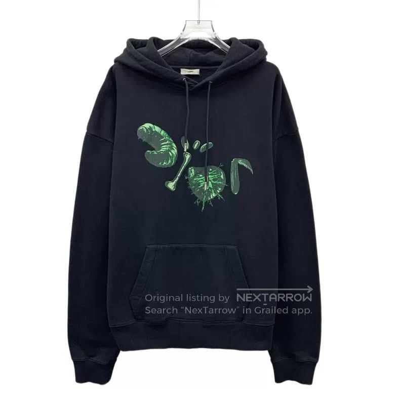 Dior Dior 22 black pattern printed cotton hooded drawstring lon Size US M / EU 48-50 / 2 - 1 Thumbnail