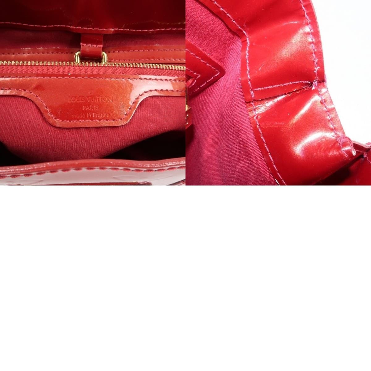 Louis Vuitton Louis Vuitton Monogram Vernis Wilshire PM Tote Red Size ONE SIZE - 8 Thumbnail