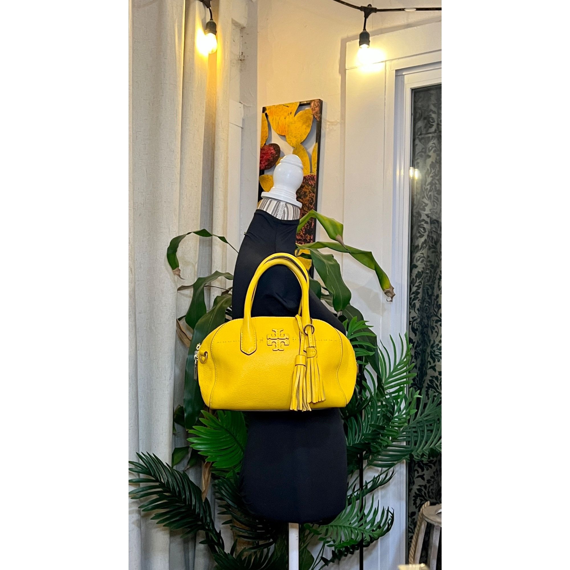 Tory Burch ✺✺ AUTHENTIC TORY BURCH CANARY YELLOW MCGRAW HANDBAG ✺✺ Size ONE SIZE - 8 Thumbnail