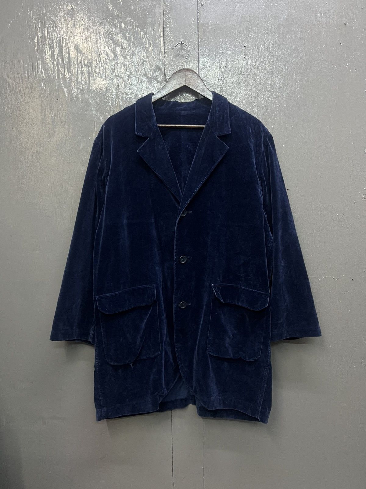 Yohji Yamamoto Y's by Yohji Yamamoto Velvet Coat Jacket Size US L / EU 52-54 / 3 - 1 Thumbnail