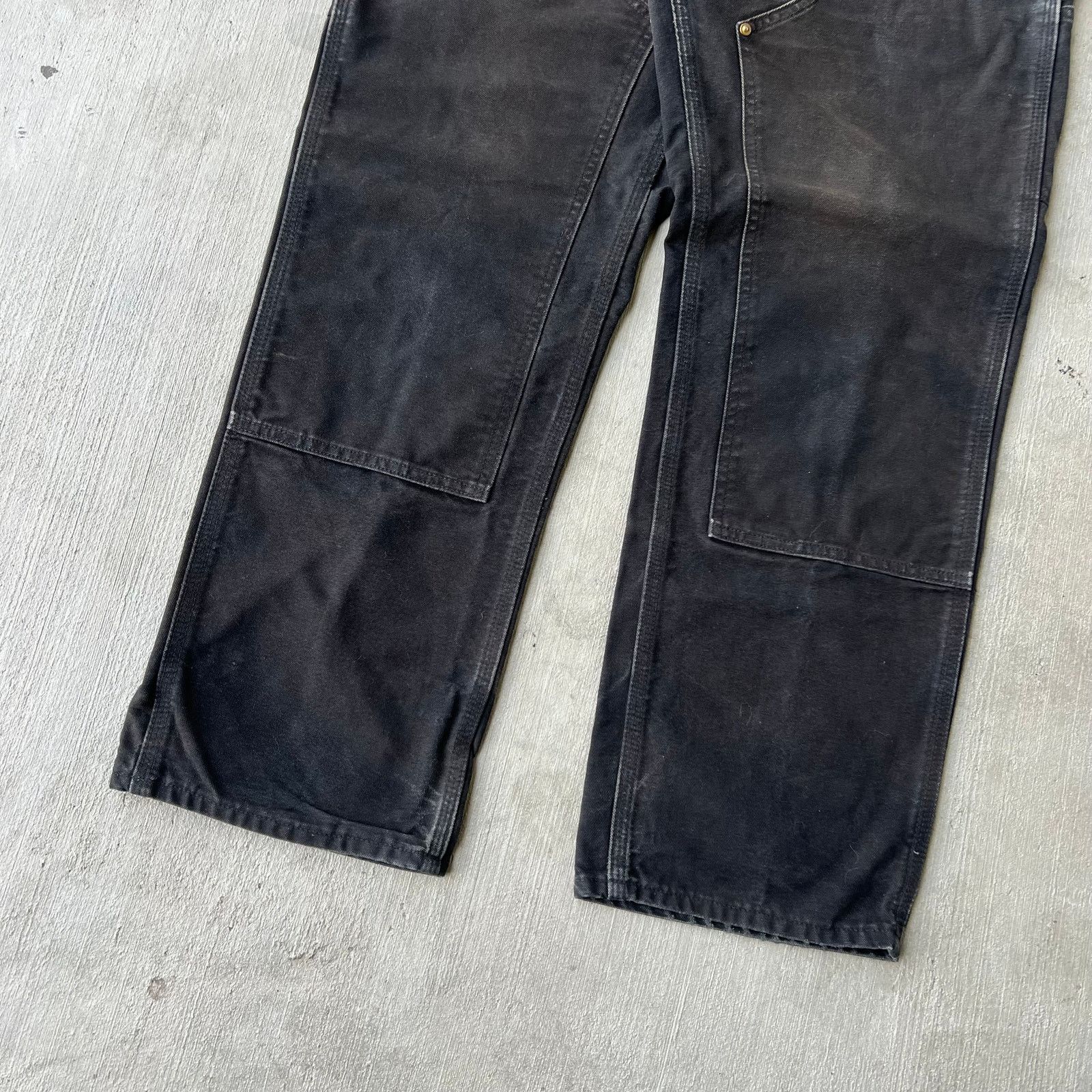 Carhartt × Vintage Carhartt faded black double knee work wear carpenter pants Size US 29 - 3 Thumbnail