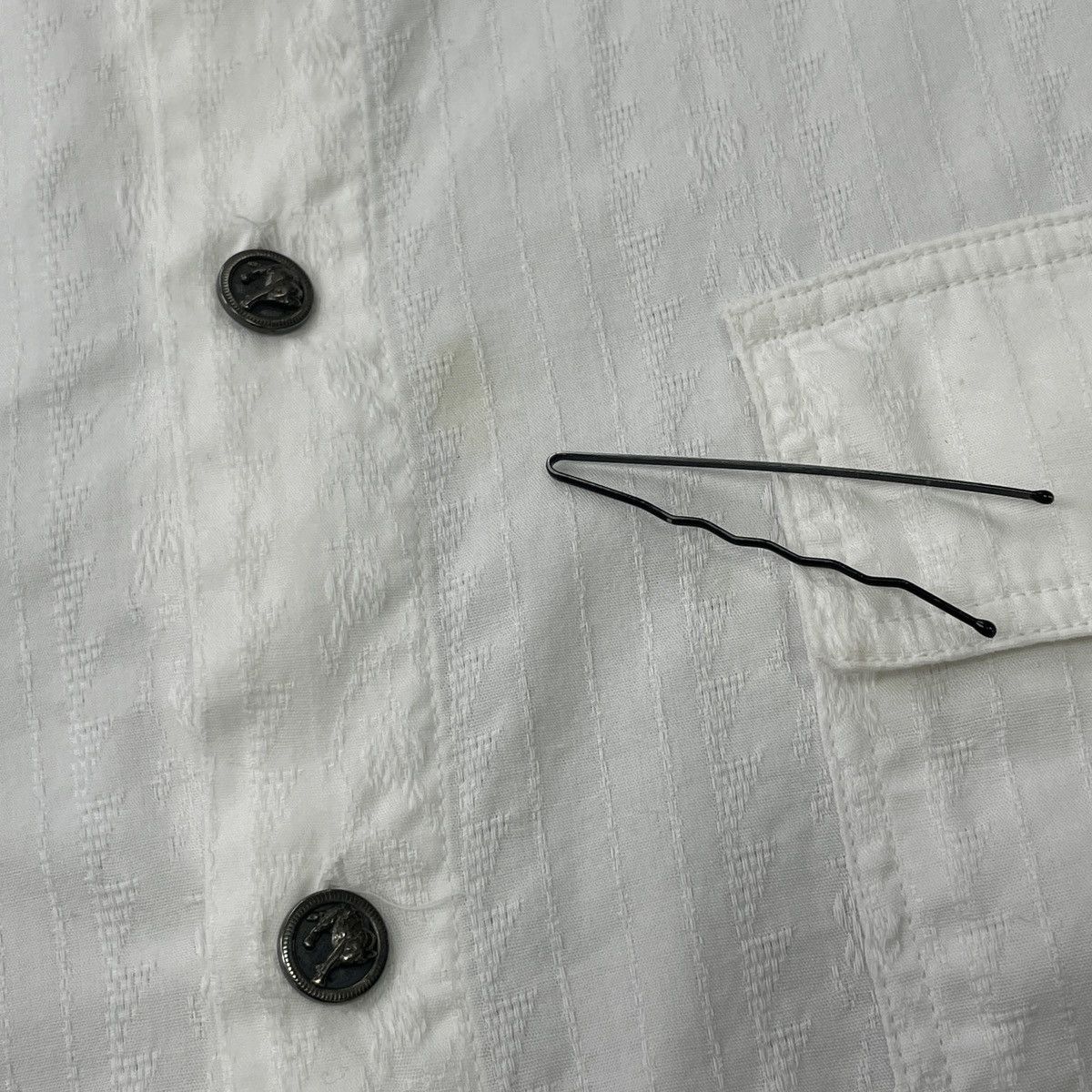 Versace × Vintage Vintage Gianni Versace Versus Button Shirt Size 38/52 Size US L / EU 52-54 / 3 - 8 Thumbnail
