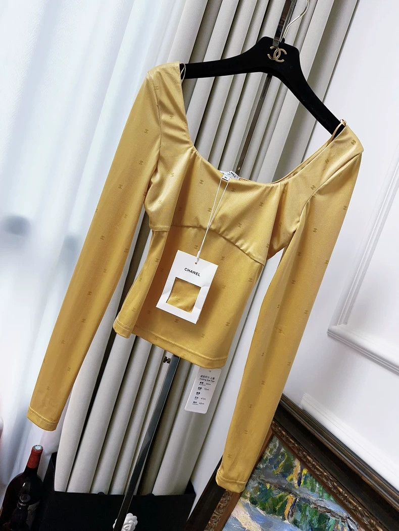 Chanel Chanel Coco Beach Gold Long Sleeve Top - dmc Size US M / EU 48-50 / 2 - 1 Thumbnail