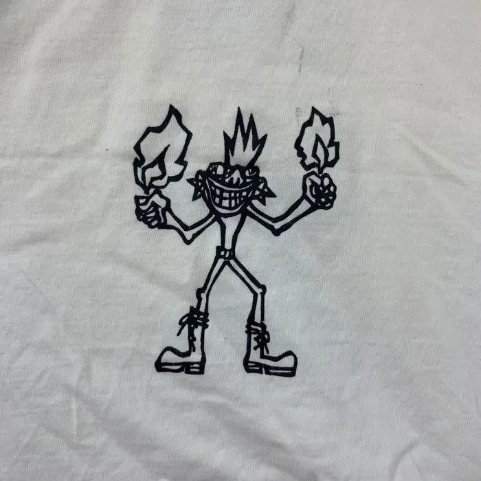 Vintage MISCHIEVOUS EMI NAKAYAMA Fire In The Dark Tee Shirt Size US M / EU 48-50 / 2 - 8 Thumbnail