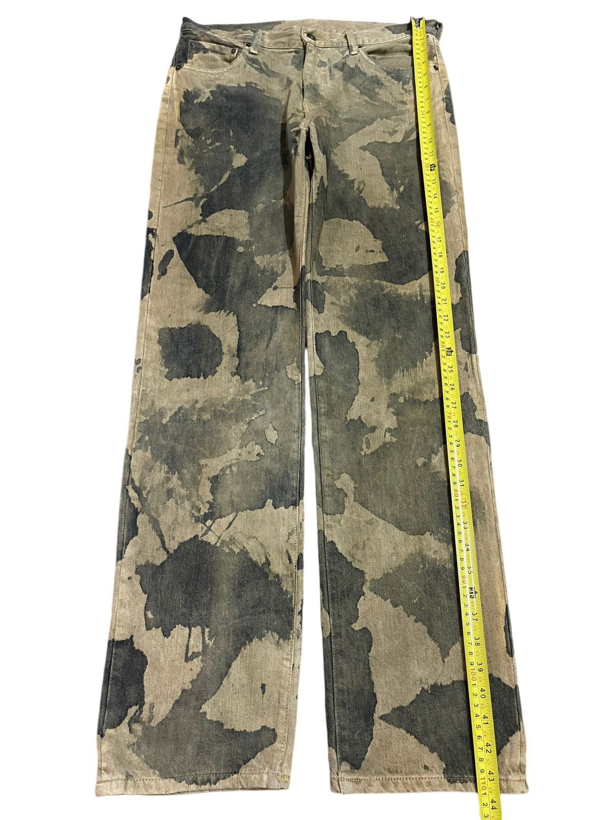 Uniqlo Vintage Japanese Uniqlo Painted Camouflage Style Jeans Size US 32 / EU 48 - 13 Thumbnail