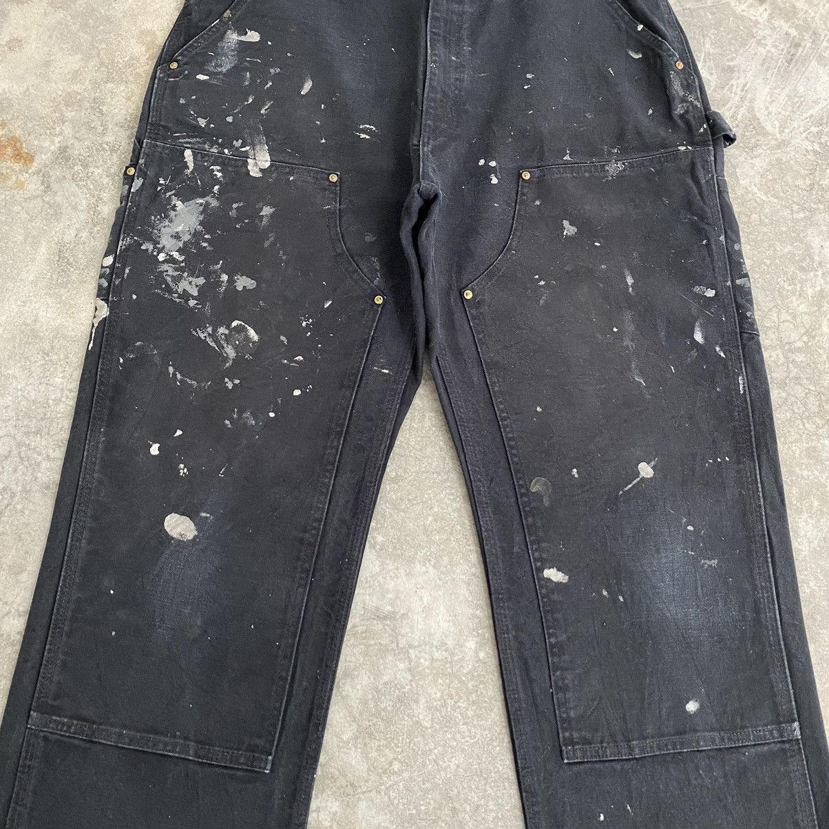 Carhartt VTG Carhartt Double Knee Faded Splatter Painter Pants Size US 35 - 6 Thumbnail
