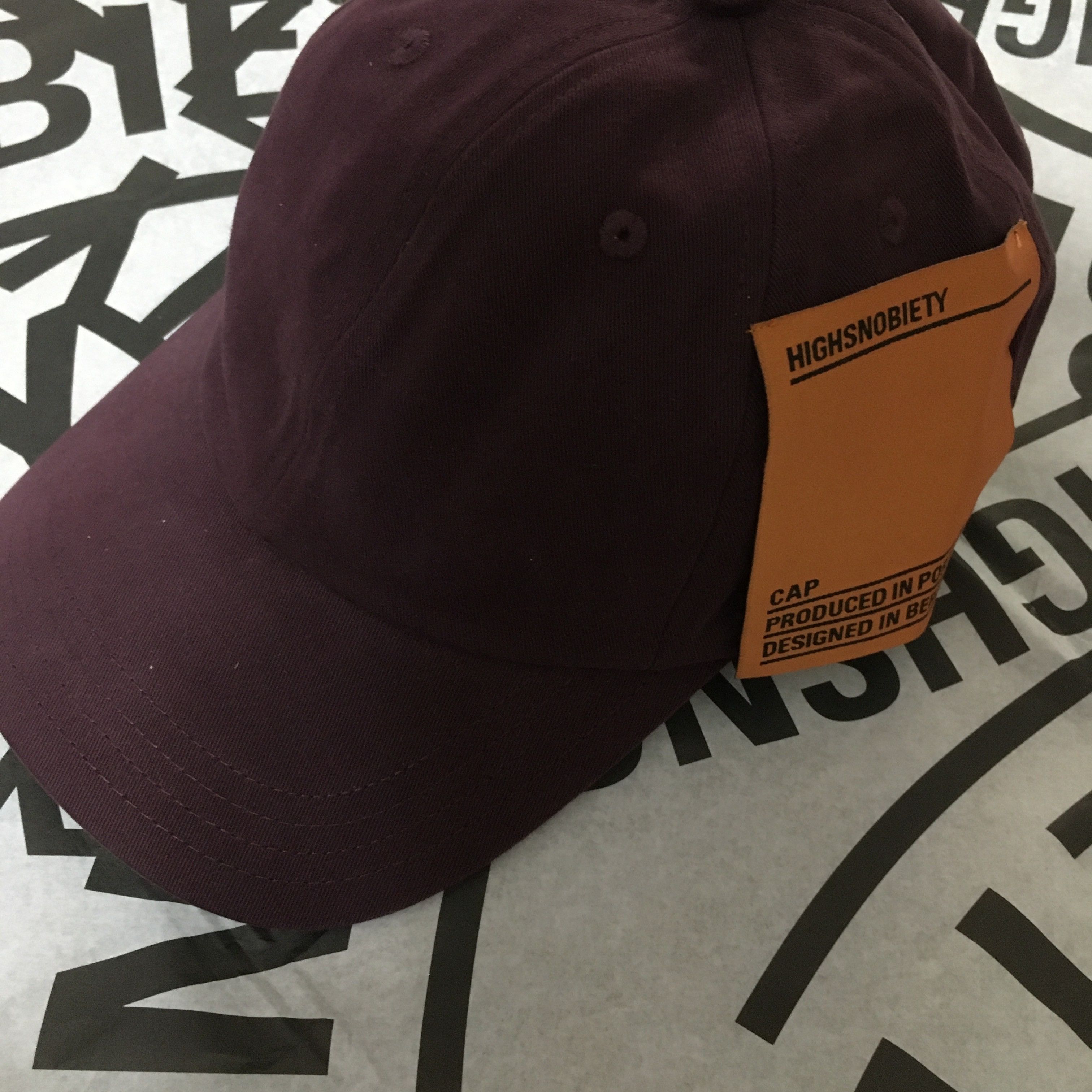 Highsnobiety HS Staples Cap Burgundy Size ONE SIZE - 8 Thumbnail