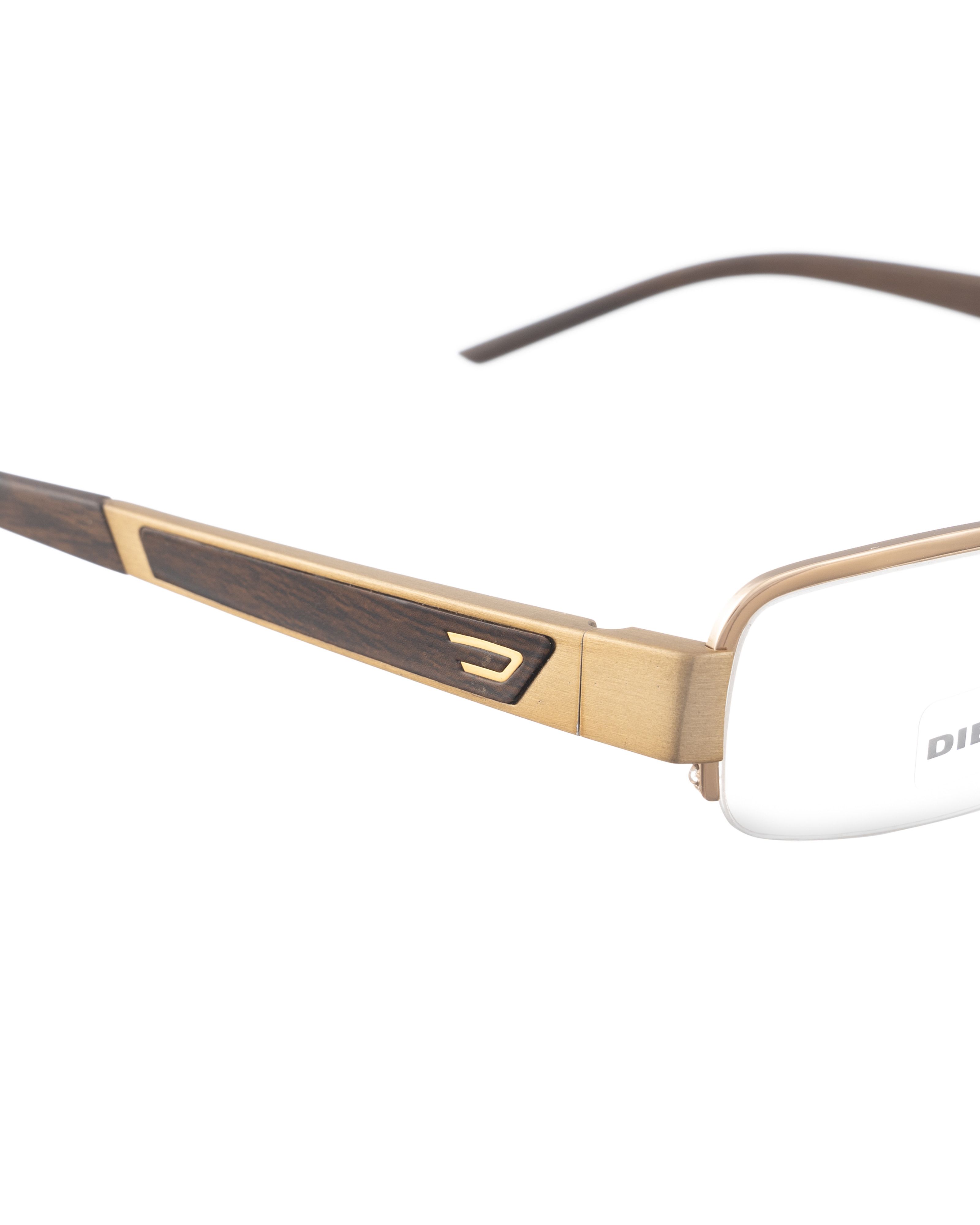Diesel Diesel 00s Gold Glasses with Wooden Pattern od Temples Size ONE SIZE - 3 Thumbnail