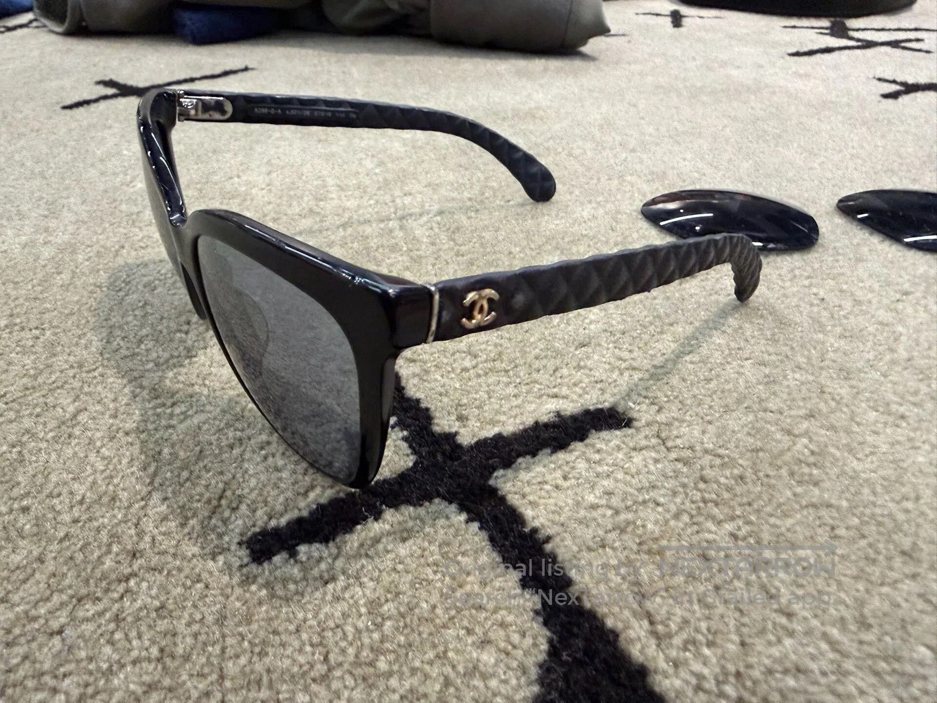 Chanel Chanel Sunglasses Leather Temples. Size ONE SIZE - 2 Thumbnail