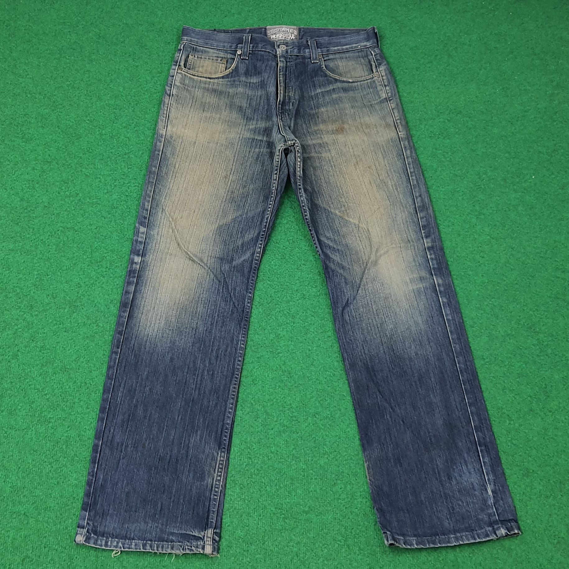 Stussy Vintage Stussy Authentic Workgear Custom Logo Jeans C265N5 Size US 34 / EU 50 - 5 Thumbnail