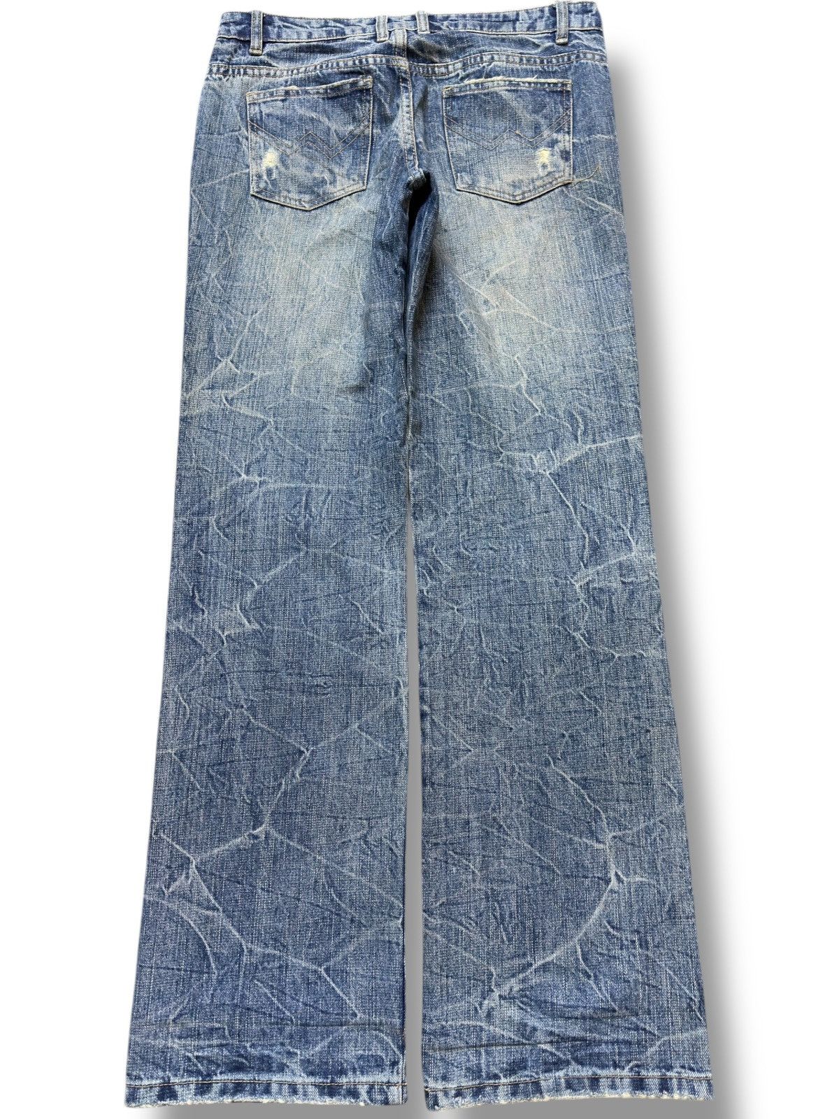 Tornado Mart Vintage Mystic Jeans Honeycomb Grunge Denim Size US 32 / EU 48 - 5 Thumbnail